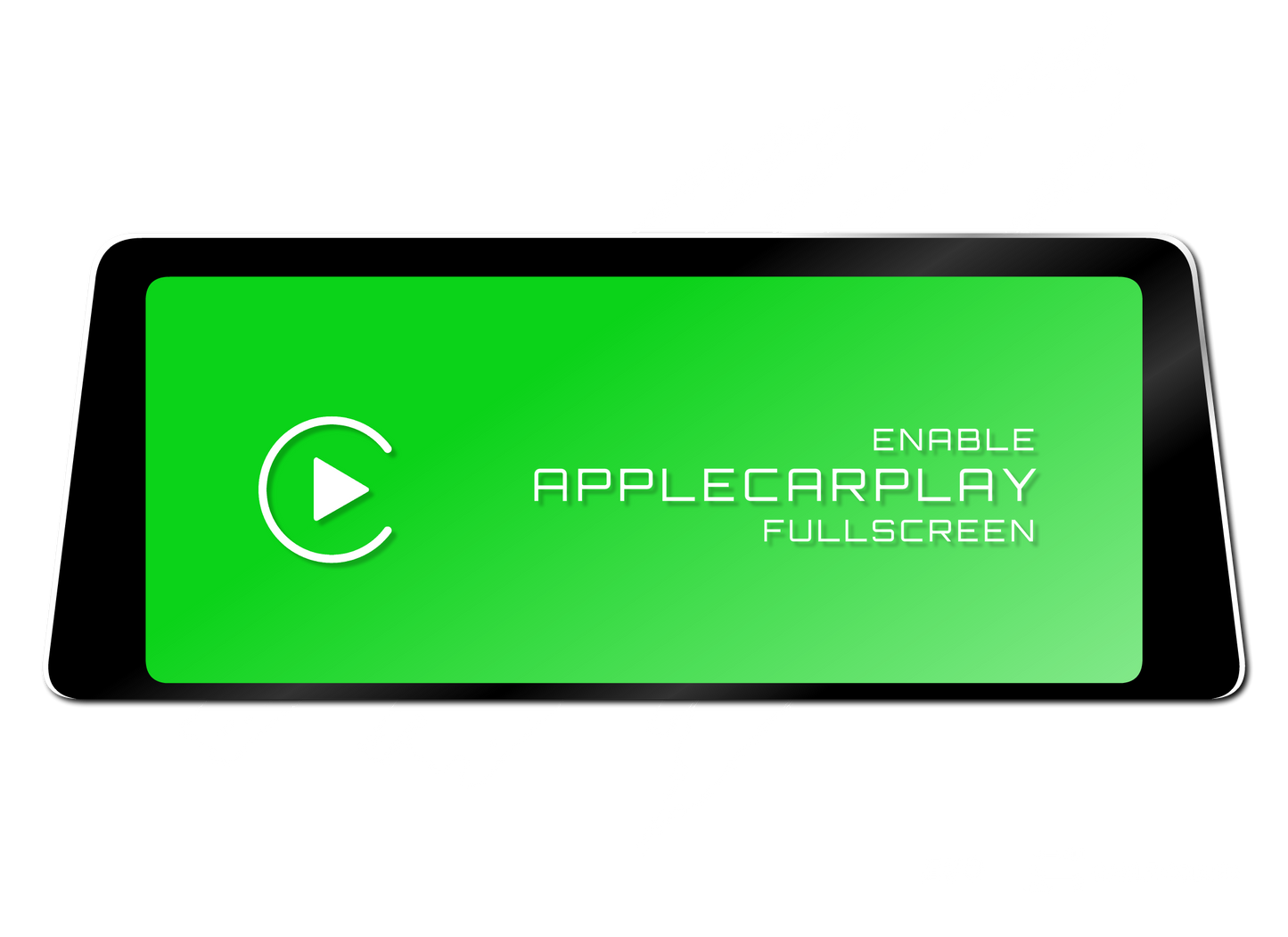 change split screen bmw carplay to fullscreen