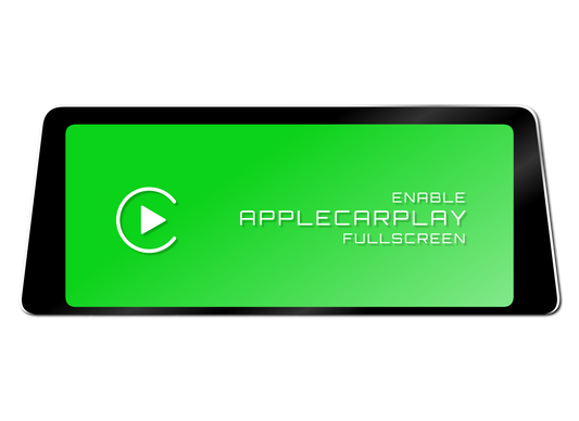 change split screen bmw carplay to fullscreen