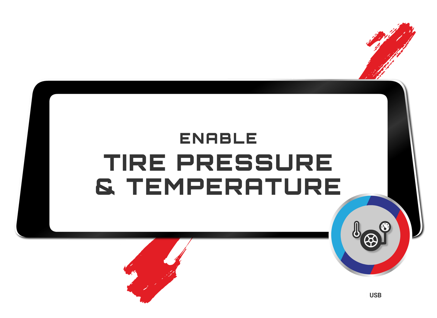 bmw tpms sensor idrive display activation for tyre pressure