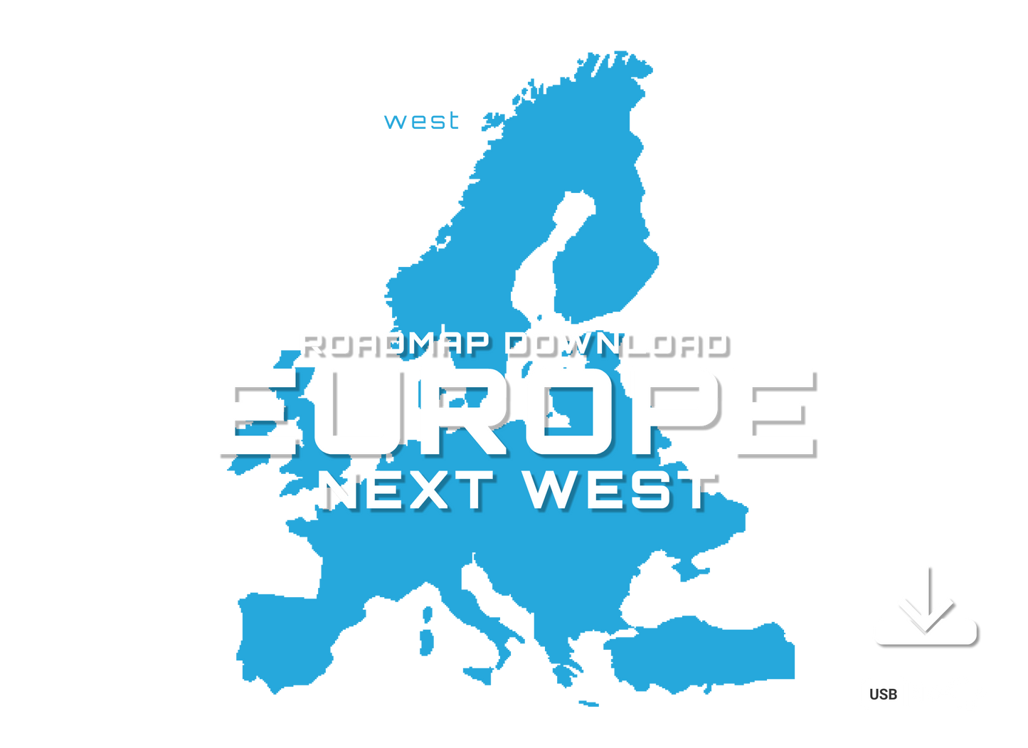 BMW Road Map Europe West Next