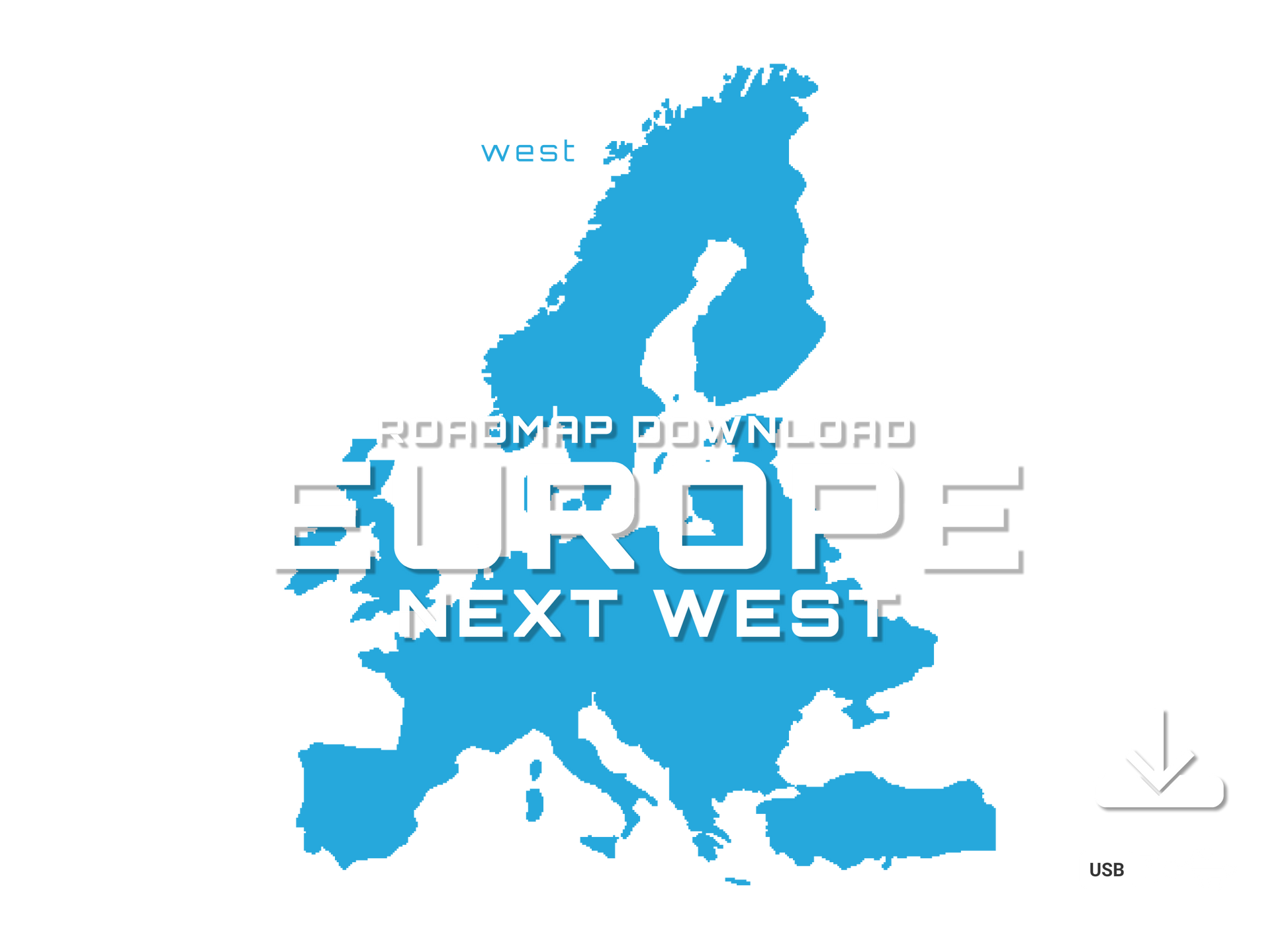 BMW Road Map Europe West Next