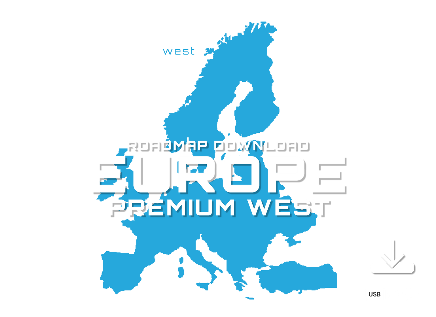 BMW Road Map Europe West PREMIUM